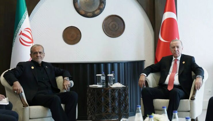 Kritik temas: Erdoğan, İran Cumhurbaşkanı Pezeşkiyan ile görüştü