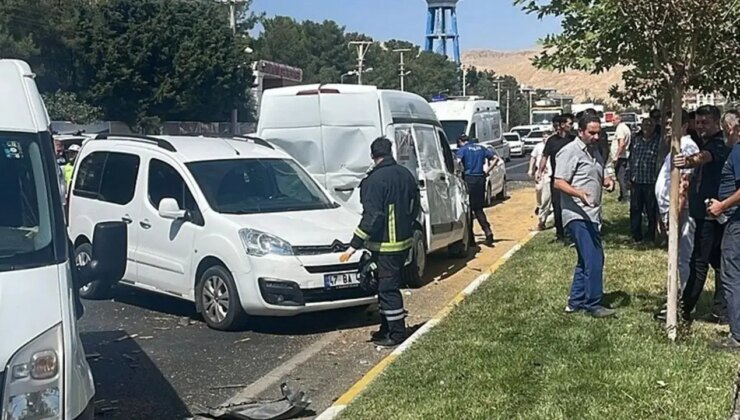 Mardin’de 7 araçlık zincirleme kaza: Yaralılar var!