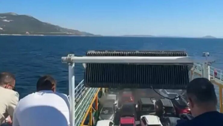 Marmara Adası açıklarında yangın çıkan feribotta can pazarı: 200 yolcu tahliye ediliyor