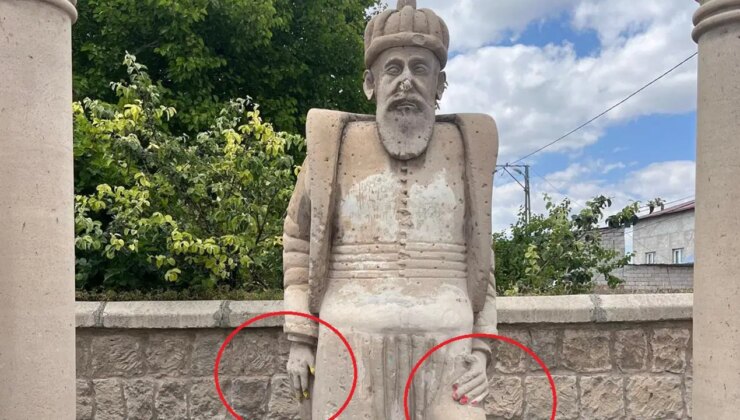 Mimar Sinan’ın doğup büyüdüğü mahallede heykelini tahrip ettiler