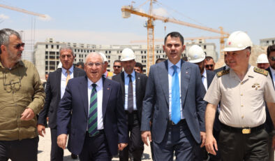 Murat Kurum ve Yaşar Güler, Ay Yıldız Yerleşkesi’ni inceledi