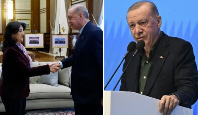 O konuşmaya DEM Parti’den ilk yorum… Pervin Buldan’dan, Erdoğan’ın ‘AKP-MHP-DEM üçlüsü’ ifadesine yönelik açıklama: ‘Bu ittifak, süreç ittifakıdır’