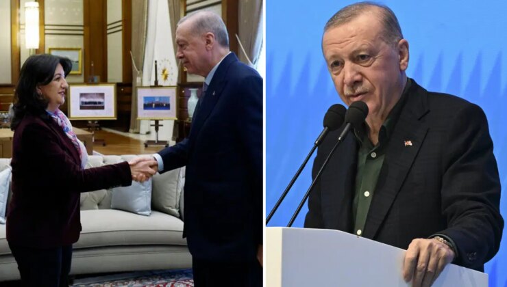 O konuşmaya DEM Parti’den ilk yorum… Pervin Buldan’dan, Erdoğan’ın ‘AKP-MHP-DEM üçlüsü’ ifadesine yönelik açıklama: ‘Bu ittifak, süreç ittifakıdır’