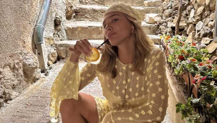 Oyuncu Melisa Döngel İtalya’da! Tarzına yorum yağdı.