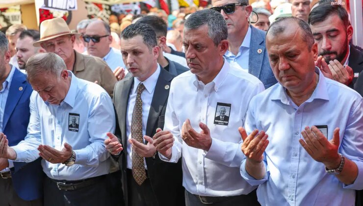 Özgür Özel, İlhami Özcan Aygun’un babasının cenaze törenine katıldı