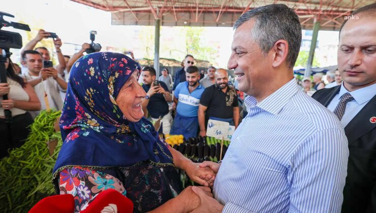 Özgür Özel’in pazar ziyaretinde dikkat çeken anlar: ‘Gerisini Tayyip Bey düşünsün’