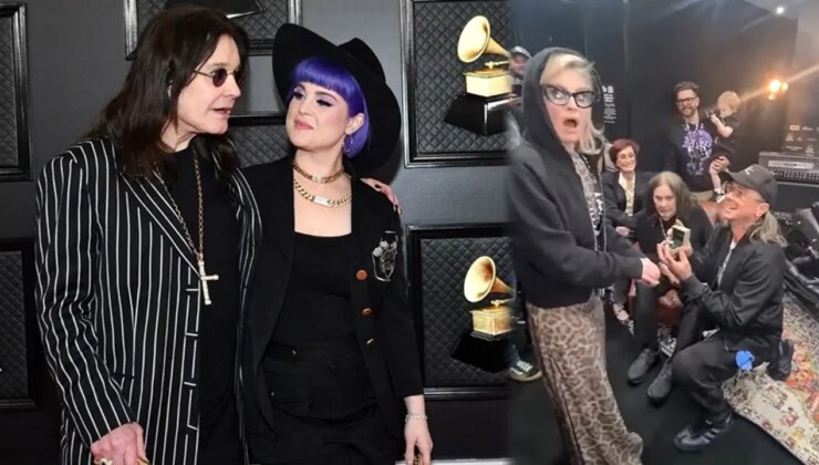 Ozzy Osbourne’un sahnelere veda ettiği gecede, kızı evlilik teklifi aldı