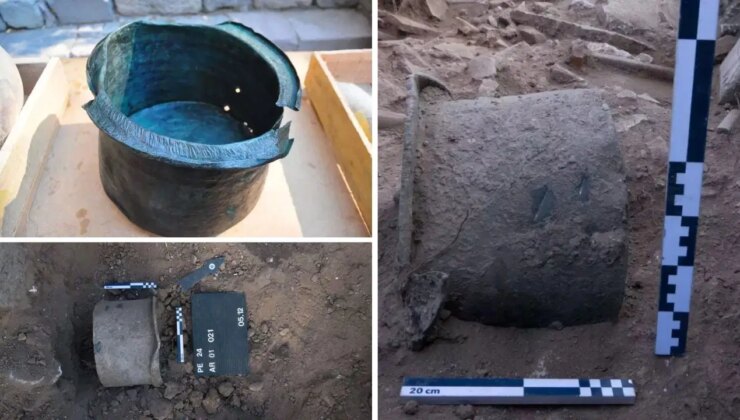 Pergamon’da yeni keşif: 1400 yıllık bronz kazan