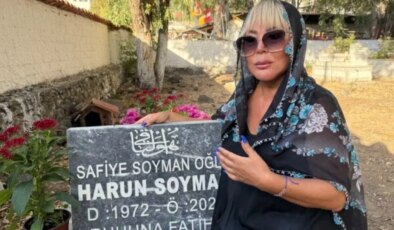 Safiye Soyman oğlu Harun’u ölümünün 1’inci yılında gözyaşlarına boğuldu