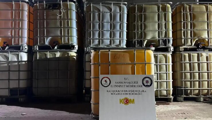 Samsun’da ‘kaçak akaryakıt’ operasyonu… 11 bin litre ele geçirildi!