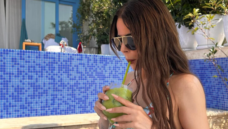 Şarkıcı Simge Sağın tatilden paylaşım yaptı: “Çocuk bikinisi almışım”