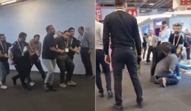 Savunma Sanayii Fuarı’nda ‘İsrail’ protestosu: Gözaltılar var!