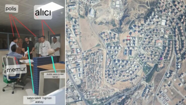 Tapu dairesinde sahte kimlik ve dublörle satış yapmaya çalışırken yakalandılar