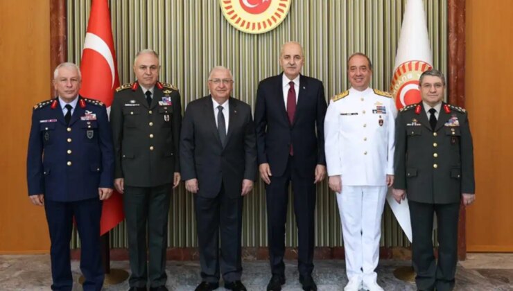 TBMM Başkanı Numan Kurtulmuş, Milli Savunma Bakanı Yaşar Güler ile görüştü!