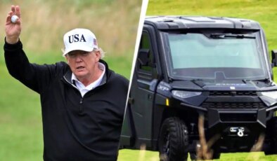 Trump’a özel zırhlı golf aracı: ‘Golf Force One’ sahada