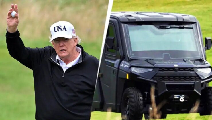 Trump’a özel zırhlı golf aracı: ‘Golf Force One’ sahada
