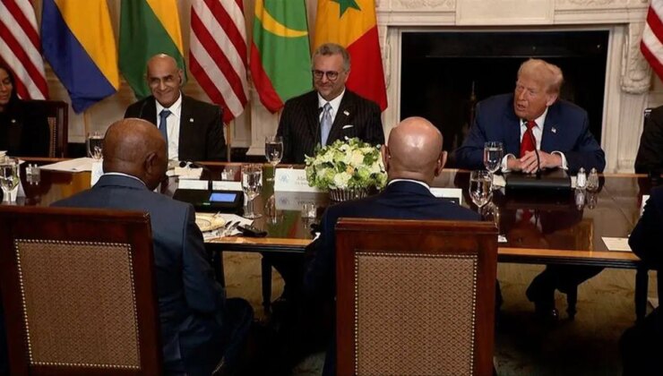 Trump’tan Liberya liderine gaf: ‘İngilizceyi nerede öğrendiniz?’