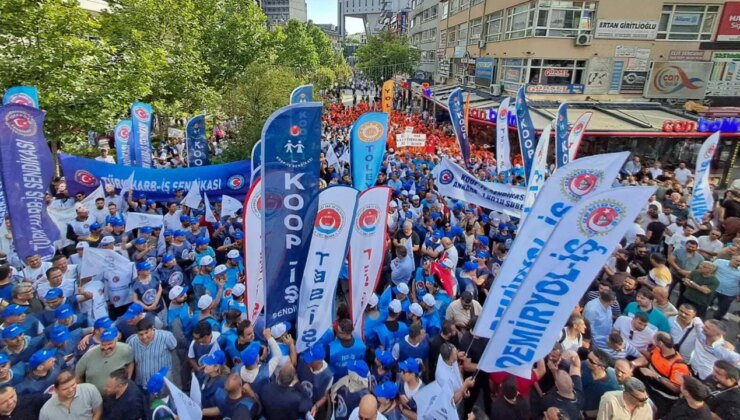 TÜRK-İŞ’e bağlı sendika üyesi işçiler Ankara’dan seslendi: ‘Eylemse eylem, grevse grev!’