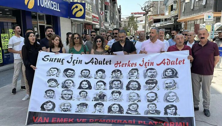 Van’da ‘Suruç katliamı’ anması: ‘Suruç için adalet, herkes için adalet!’