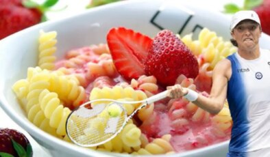 Wimbledon şampiyonunun en sevdiği yemek sosyal medyada viral oldu:  İşte çilekli makarna tarifi…
