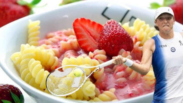 Wimbledon şampiyonunun en sevdiği yemek sosyal medyada viral oldu:  İşte çilekli makarna tarifi…