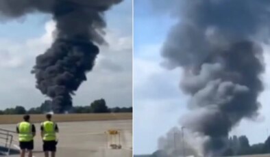 Yolcu uçağı havalandıktan saniyeler sonra düştü!