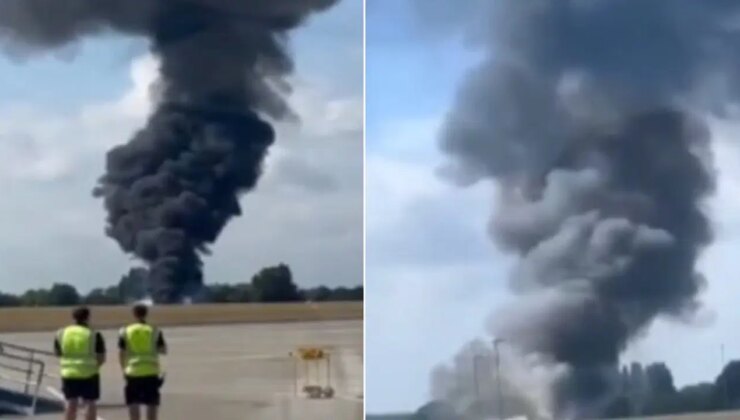 Yolcu uçağı havalandıktan saniyeler sonra düştü!