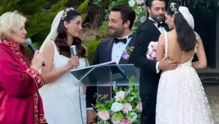 14 yıllık arkadaşlıkları nikahla taçlandı: Sitare Akbaş ile Cengiz Orhonlu evlendi