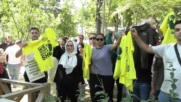 270 işçi tazminatsız işten çıkarıldı: Tişörtlü protesto!
