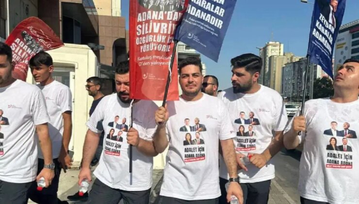 Adana’dan, Siliviri’ye yürüyen CHP’li gençler Ankara’ya ulaştı… ‘Ülkemize adalet ve özgürlük gelene kadar mücadelemize devam edeceğiz’