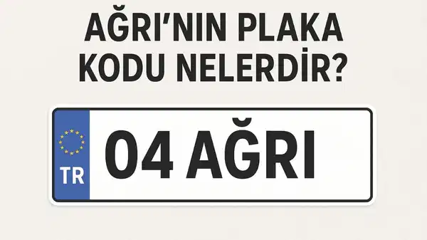 Ağrı’nın plaka kodu ne? Ağrı’nın plaka numarası kaç? Ağrı ve ilçelerinin plaka harfleri…