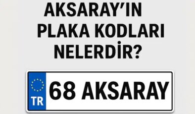 Aksaray’ın plaka kodu ne? Aksaray’ın plaka numarası kaç? Aksaray ve ilçelerinin plaka harfleri…