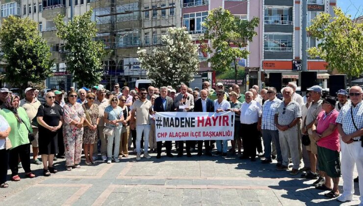 Alaçam’daki madene ilçe halkı ‘hayır’ dedi