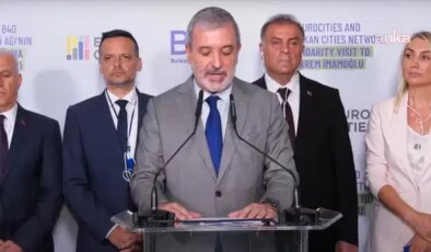 Avrupalı belediye başkanları İBB binasında: İmamoğlu’na ‘özel’ ödül