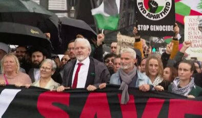 Avustralya’da Gazze için tarihi yürüyüş: Julian Assange da katıldı