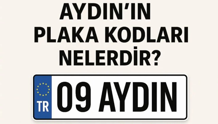 Aydın’ın plaka kodu ne? Aydın’ın plaka numarası kaç? Aydın ve ilçelerinin plaka harfleri…