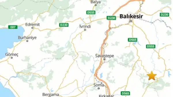 Balıkesir’de 4 büyüklüğünde deprem