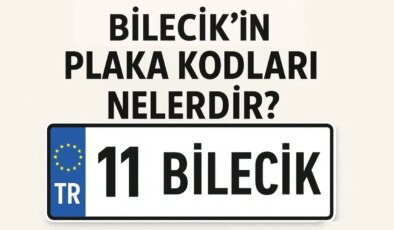 Bilecik’in plaka kodu ne? Bilecik’in plaka numarası kaç? Bilecik ve ilçelerinin plaka harfleri…