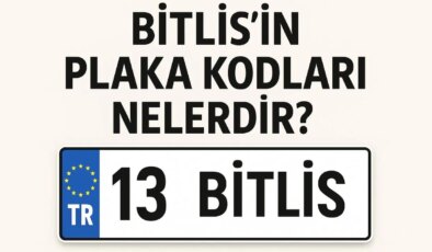 Bitlis’in plaka kodu ne? Bitlis’in plaka numarası kaç? Bitlis ve ilçelerinin plaka harfleri…