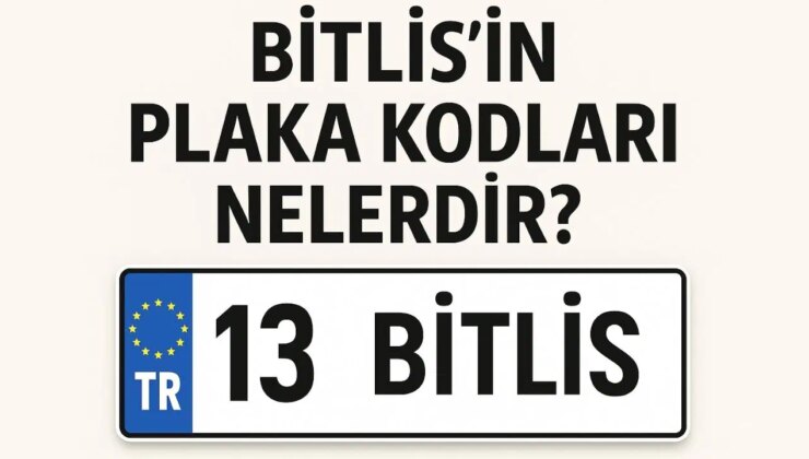 Bitlis’in plaka kodu ne? Bitlis’in plaka numarası kaç? Bitlis ve ilçelerinin plaka harfleri…