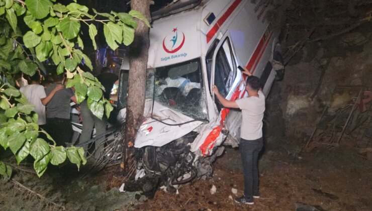 Bursa’da kamyonet ile hasta nakil ambulansı çarpıştı; 5 yaralı