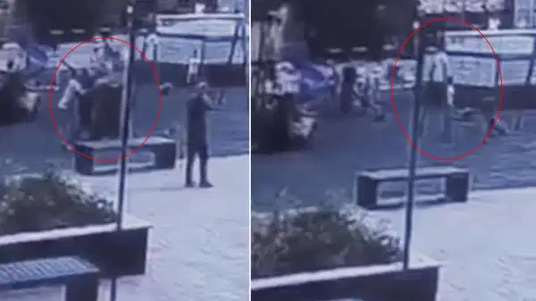 Bursa’da parkta oynayan 2 çocuğu darbetti!