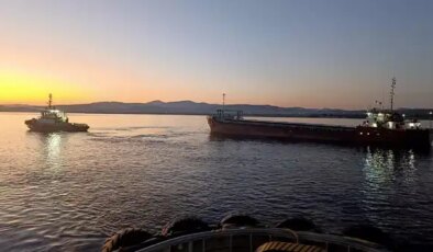 Çanakkale Boğazı’nda gemi arızası!