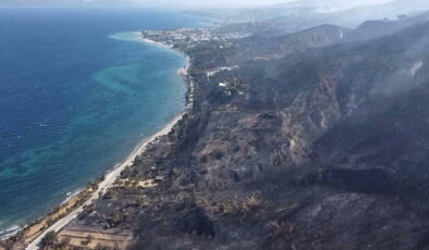 Çanakkale kül oldu: Yangının tahribatı uydu fotoğraflarına yansıdı!