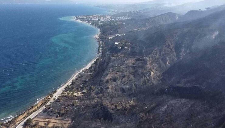 Çanakkale kül oldu: Yangının tahribatı uydu fotoğraflarına yansıdı!