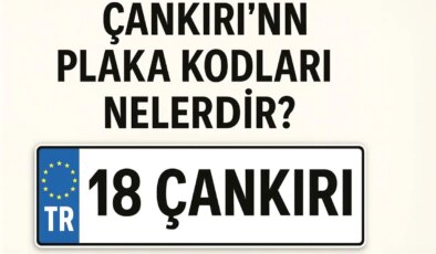 Çankırı’nın plaka kodu ne? Çankırı’nın plaka numarası kaç? Çankırı ve ilçelerinin plaka harfleri…