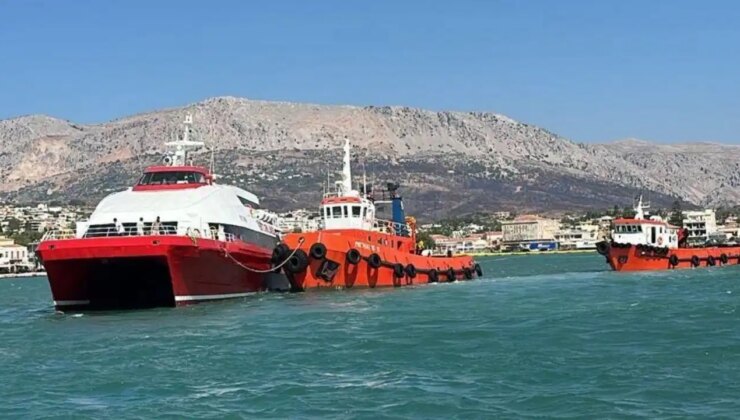 Çeşme-Sakız seferinde gemi kazası: Yolcular mahsur kaldı!