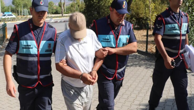 Denizli’de turistlerin gizlice görüntülerini çeken şahıs yakalandı