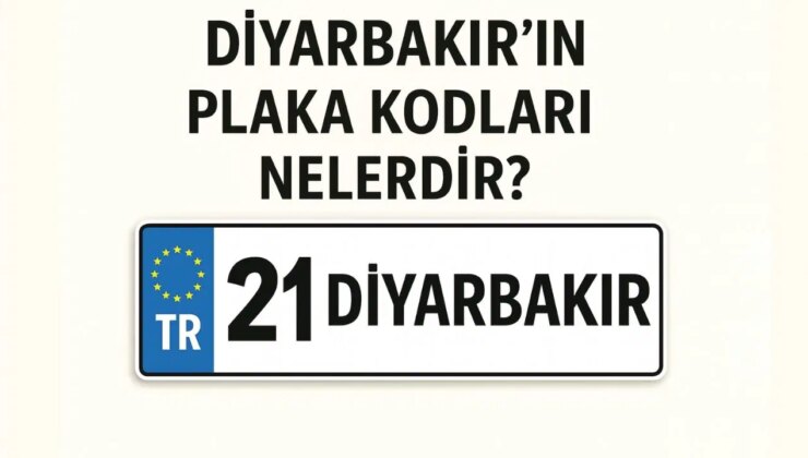 Diyarbakır’ın plaka kodu ne? Diyarbakır’ın plaka numarası kaç? Diyarbakır ve ilçelerinin plaka harfleri…