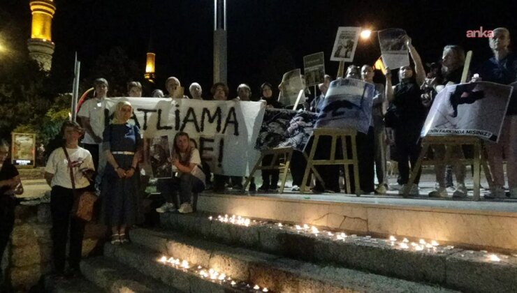 Edirne barınağında bir yılda ölen sokak hayvanları için 800 mum yakıldı